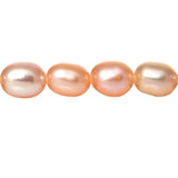 1 Strand (Approx 80pcs/Strand), 5mm x 3mm, Grade A Natural Freshwater Cultured Pearl in Peach