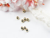 4mm bead with 1mm hole 14K Gold Filled High Quality Metal Bead
