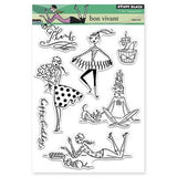 CLEARANCE!!! - Penny Black Bon Vivant Acrylic Stamp