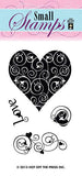 CLEARANCE!!! - Hot Off the Press Small Love and Heart Acrylic Stamp