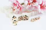19mm 14k Gold Plated Flower Connector