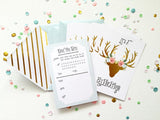 Fancy Pants Design Adorned Deer Invitations