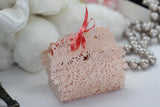 1pack (10pcs) Peach Lace Cut Butterfly Favour Box