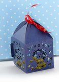 1 Pack (10pcs),  Its a Boy Favour Box in Dark Blue