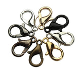 50pcs/100pcs, 12mm, Alloy Lobster Lock / Clasp Findings - Choose your colour