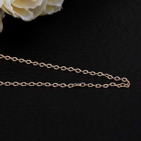 1pc, 18", 18K Gold Plated Tin Alloy Cable Chain Cross Chain Necklace Making, with Lobster Claw Clasps