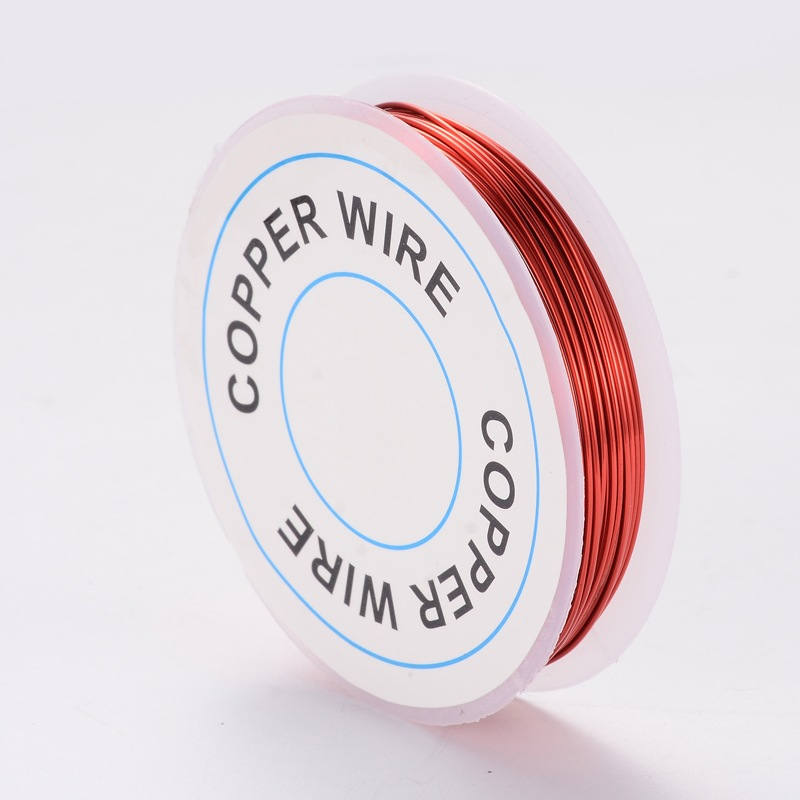 1 Roll, Copper Jewelry Wire, 0.8mm; 3m/roll - (Choose your colour)