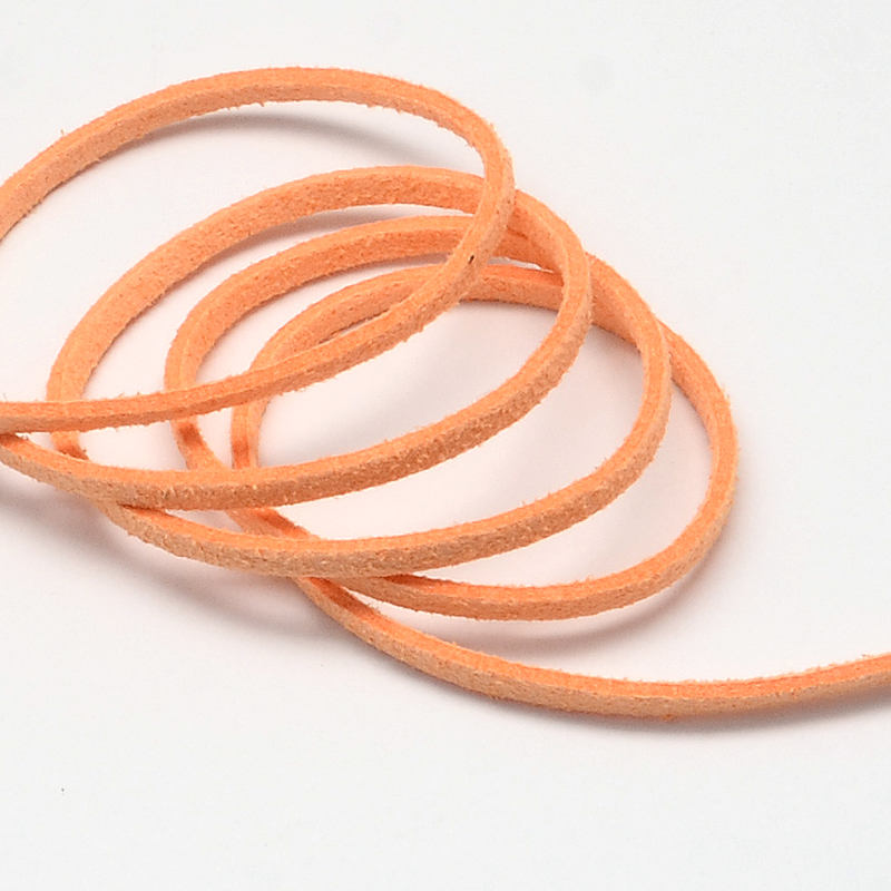 10 Meters, 3.0x1.4mm, Faux Suede Cord - Choose Your Colour