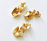19mm 14k Gold Plated Flower Connector