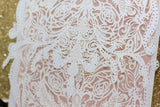 1 Pack (5pcs), White Lace Wedding Invitation v3 wallet