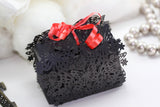 1pack (10pcs) Black Lace Cut Butterfly Favour Box