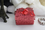 1pack (10pcs) Red Lace Cut Butterfly Favour Box