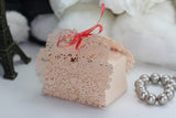1pack (10pcs) Peach Lace Cut Butterfly Favour Box