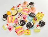 15pcs Mixed Food Resins