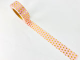 CLEARANCE!!! - Gold Foiled Embellished Washi Tape - Polka/pineapple