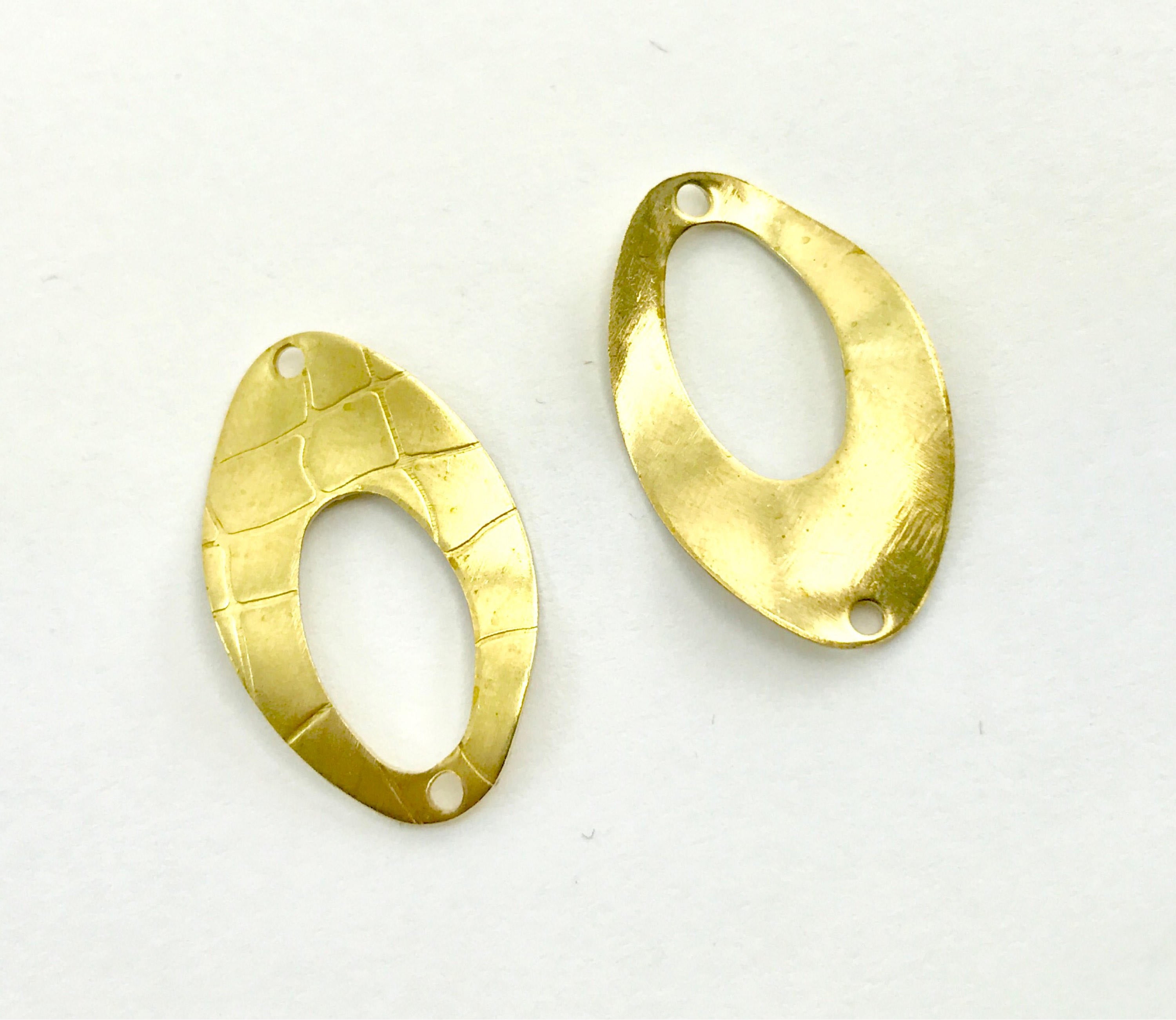 2pc High Quality Oval Brass Connector