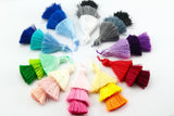 2pc, 7.5cm 3 Layer Multi Coloured Silk Tassel