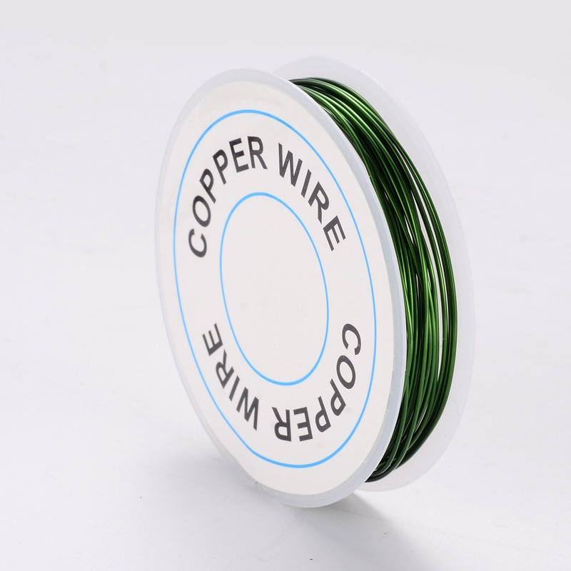 1 Roll, Copper Jewelry Wire, 0.8mm; 3m/roll - (Choose your colour)