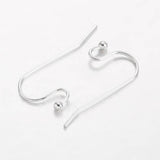10/20/50pcs, 12x22mm, Brass Earring Hooks - Choose Your Colour