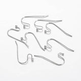 10/20/50pcs, 12x22mm, Brass Earring Hooks - Choose Your Colour