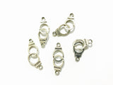 5 Pcs Freedom Handcuff Charm In Antique Silver