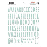 CLEARANCE!!! - Fancy Pants Design Attwell Aqua Puffy Alpha Stickers