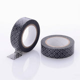 1 Roll (50m/roll), 15mm, Decorative Adhesive Tape In Black