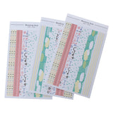 CLEARANCE!!! - 1 Sheet, Deco Stickers Rectangle, Maze/Cloud Pattern