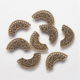 1pair, 13x24x2.5mm, Tibetan Style Alloy Chandelier Component Links Fan in Antique Bronze