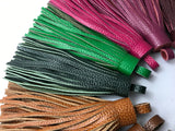 1pc, 130mm Genuine Leather Tassel - Choose Your Colour