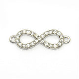 1pc Infiniti Connector with rhinestones - Choose your colour