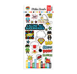 CLEARANCE!!! - Echo Park Superhero Collection - Cardstock Stickers