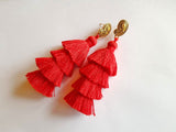 2pc, 8cm, 4 Layer Multi Coloured Cotton Tassel