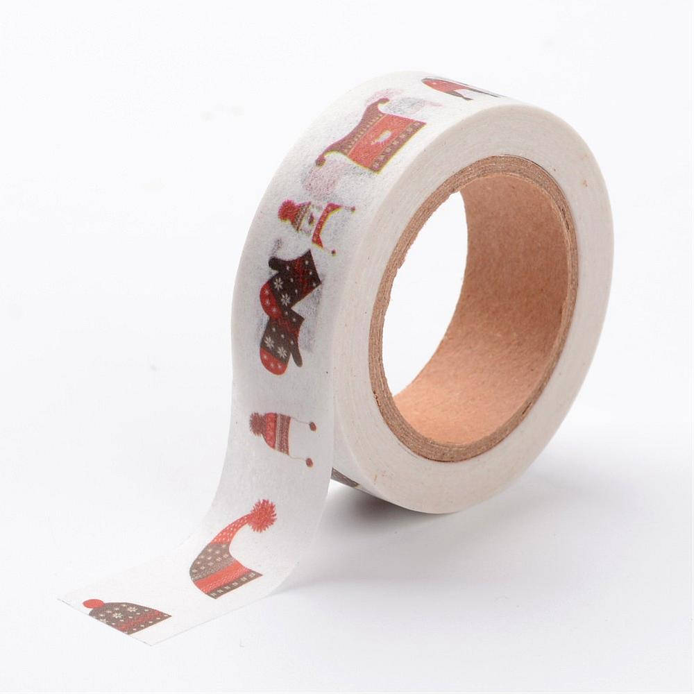 CLEARANCE!!! - 1 Roll (50m/roll), 15mm, Christmas Sweater Design Decorative Adhesive Tape