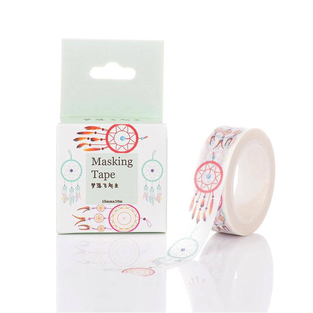 CLEARANCE!!! - 1 Roll (50m/roll), 15mm, Dreamcatcher, Decorative Adhesive Tape In White