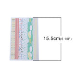 CLEARANCE!!! - 1 Sheet, Deco Stickers Rectangle, Maze/Cloud Pattern