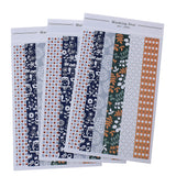 1 Sheet, Deco Stickers Rectangle, Owl/Leaves Pattern