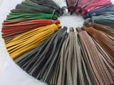 1pc, 100mm Genuine Leather Tassel - Choose Your Colour
