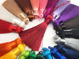 2pc, 80mm Silky Tassel with Top String Holder