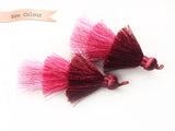 2pc, 7.5cm 3 Layer Multi Coloured Silk Tassel