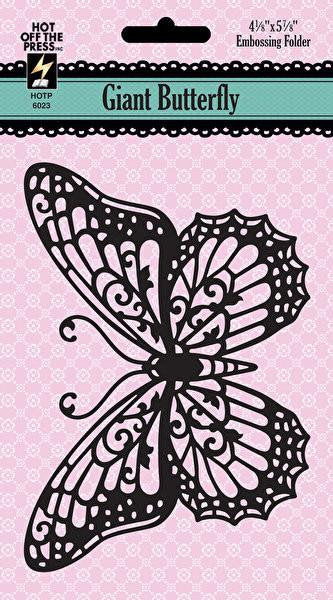 CLEARANCE!!! - Hot Off The Press Giant Butterfly Embossing Folder