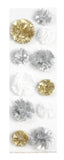 CLEARANCE!!! - Martha Stewart Silver And Gold Pom Pom Stickers