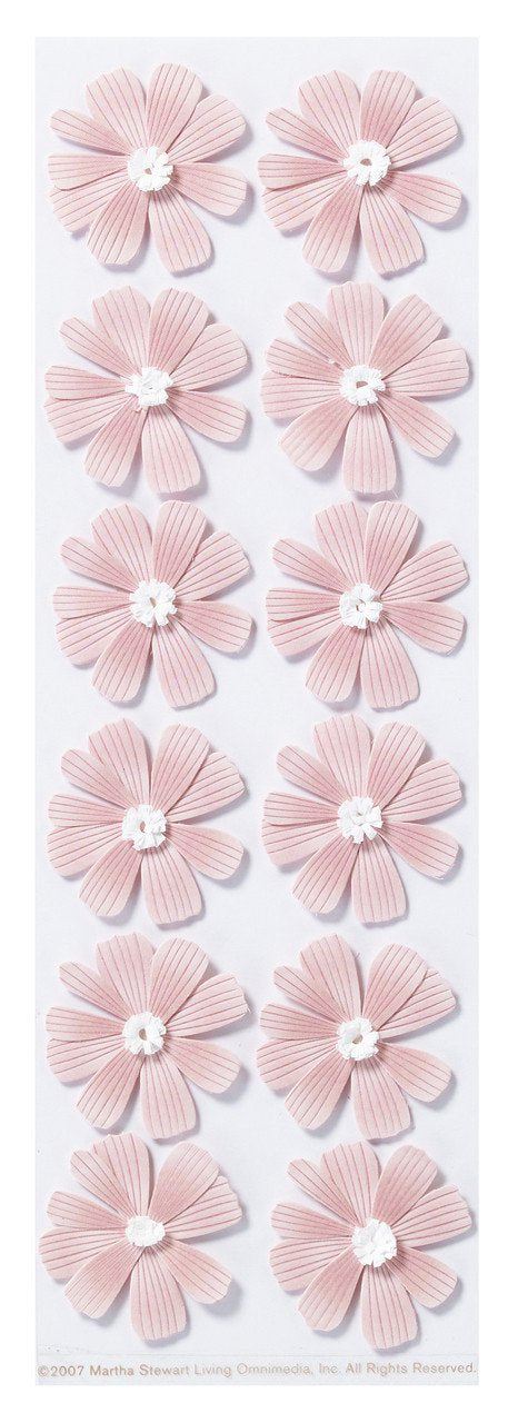 CLEARANCE!!! - Martha Stewart Pink Dimensional Cosmos Stickers