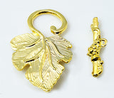 5 sets, 22x37.5mm, Tibetan Style Toggle and Tbars, Lead Free / Cadmium Free / Nickel Free, Antique Golden