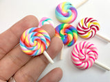 3pcs, Approx ~25mm-28mm Colourful Lolli Resin - choose your design
