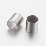 100pcs, 2x2mm (Hole: 1mm), Brass Crimp Beads, Column -- Choose your colour