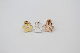 1 Pair, Paw Stud Ear Finding - Choose Your Colour