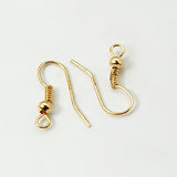50pcs/100pcs, 18mm x0.8mm,  Iron Earring Hooks, Cadmium Free  and Nickel Free and Lead Free in Rose Gold