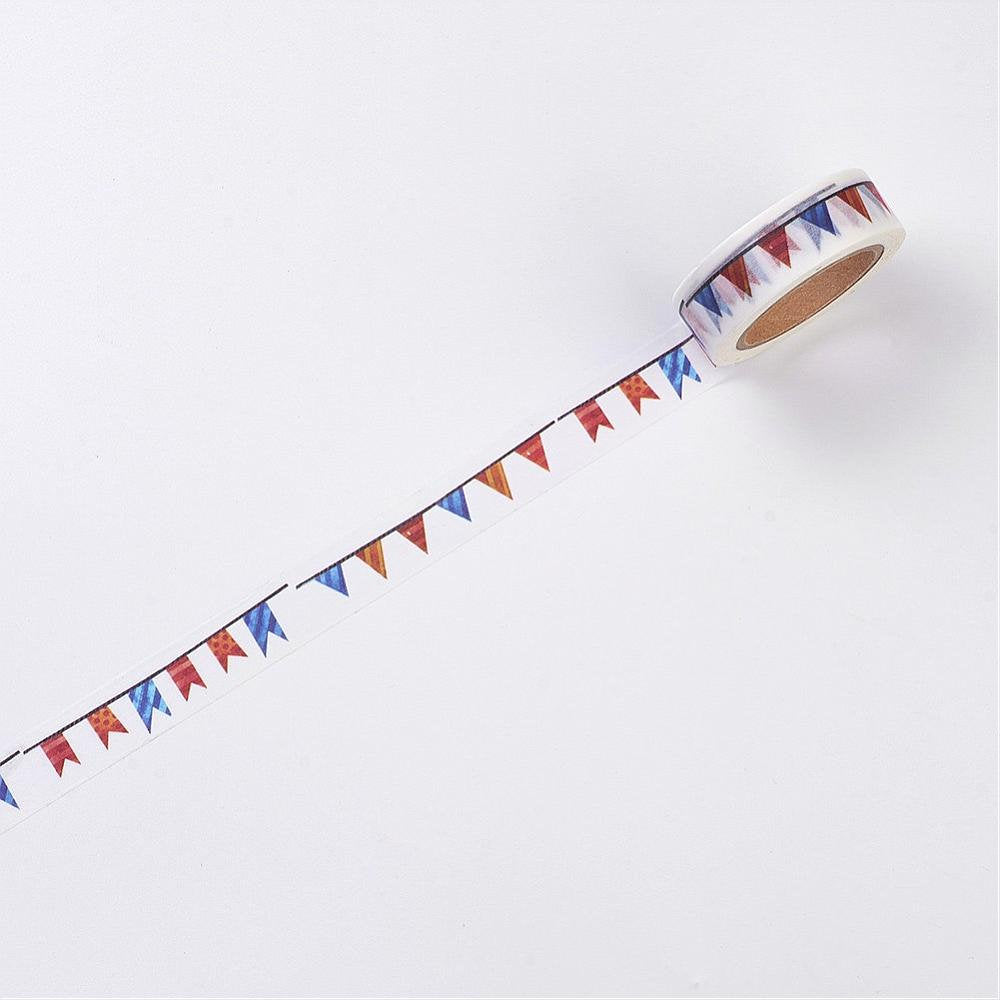 CLEARANCE!!! - 1 Roll (10m/roll), 15mm, Happy Birthday Theme Decorative Adhesive / Washi Tape