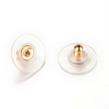2pairs(4pcs), 12mm Tray, Stainless Steel Bezel Ear Stud Components with hook/loop/connector, in Golden
